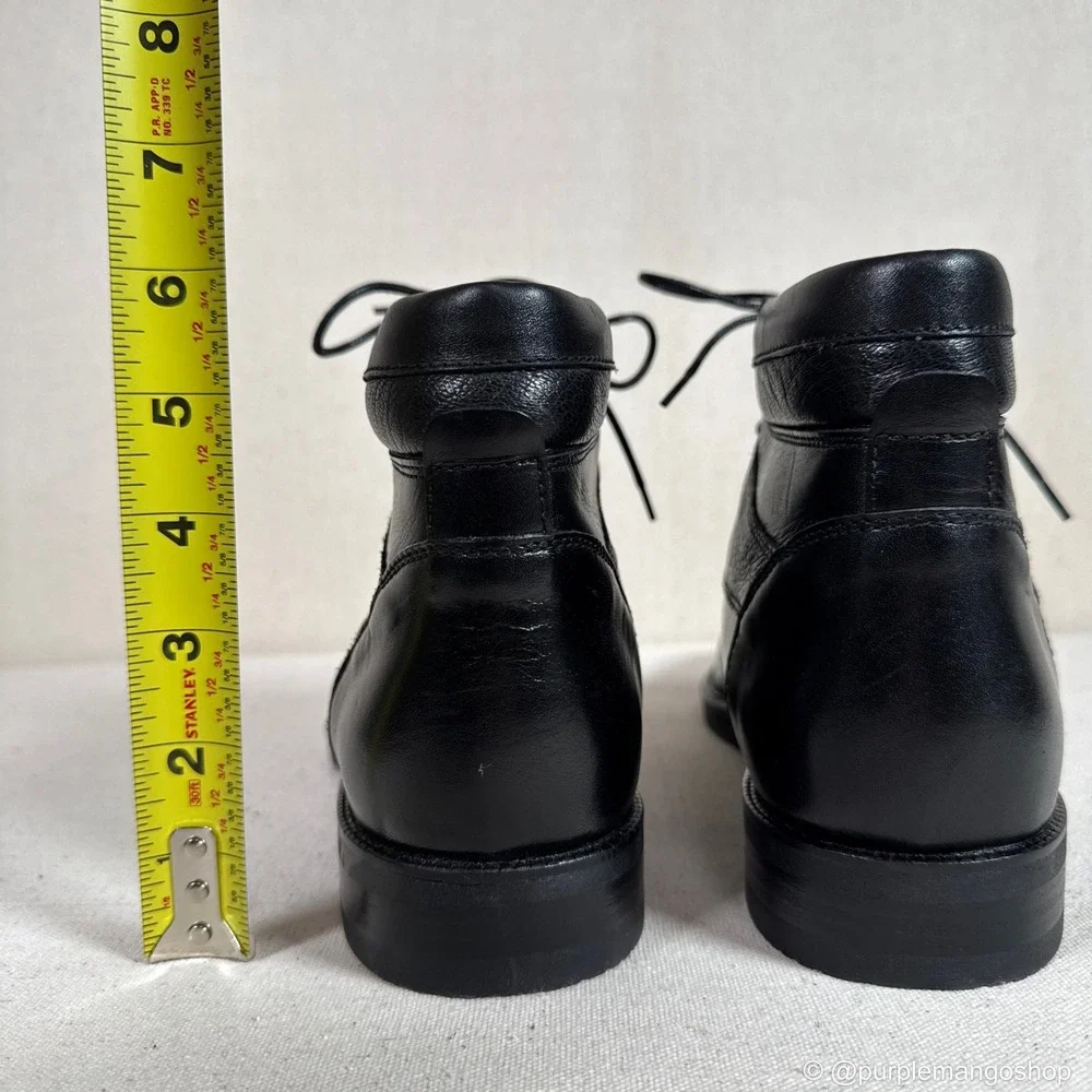 NWOT VINTAGE 1990s IMPULSE STEEPLE GATE Leather Boots | M 8.5 | Made in‎ Italy
